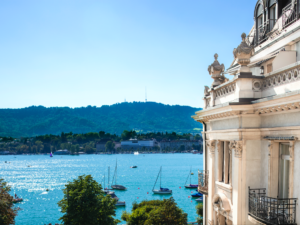 Philippe Starck has just turned the classic Eden au Lac Hotel of Zürich into an imaginary yacht club