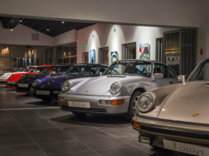 The 911 SC Targa, the Carrera GT, the 930 Turbo, and the 918 Spyder Supercar. Porsche’s fastest horses are kept in stables of the French Basque Country