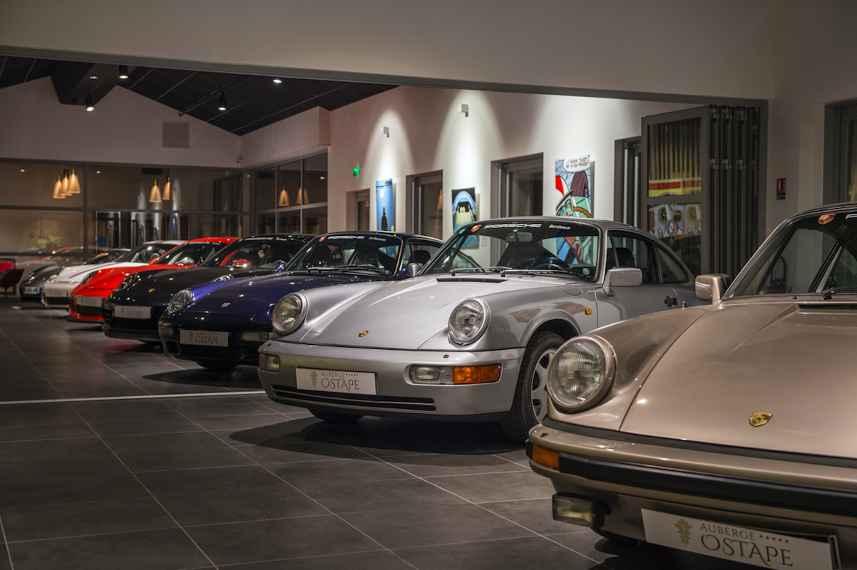 The 911 SC Targa, the Carrera GT, the 930 Turbo, and the 918 Spyder Supercar. Porsche’s fastest horses are kept in stables of the French Basque Country