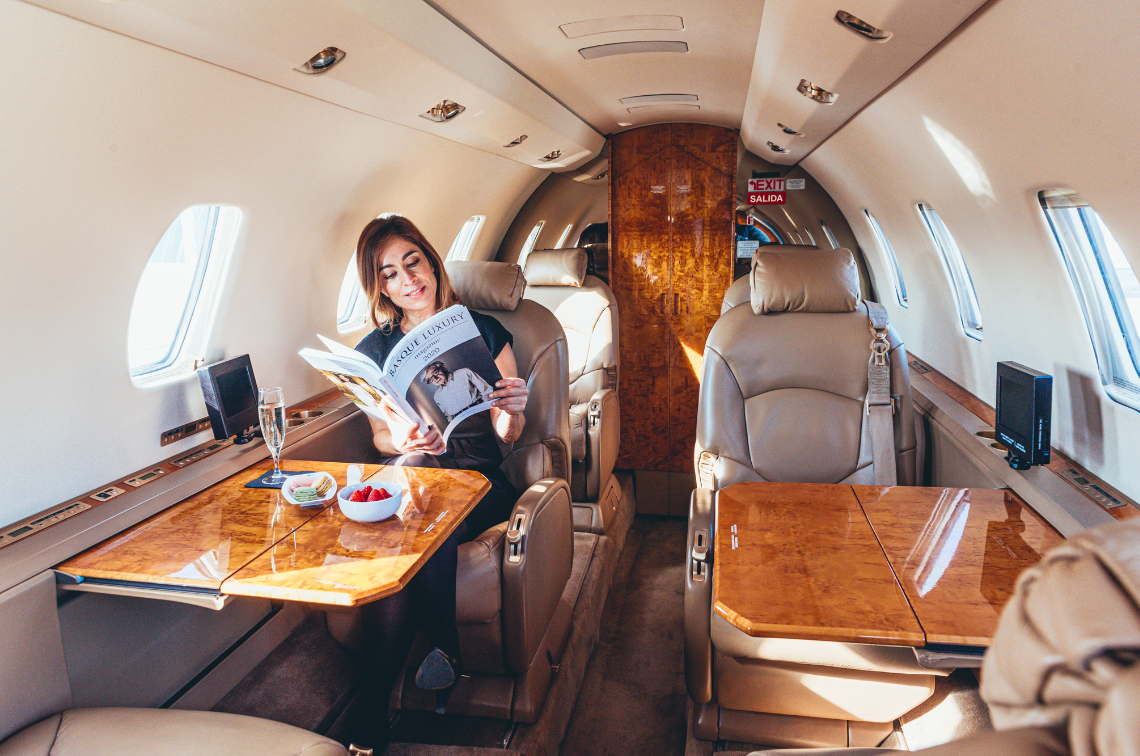 We launch a new high-class flight service: BASQUE LUXURY PRIVATE JET