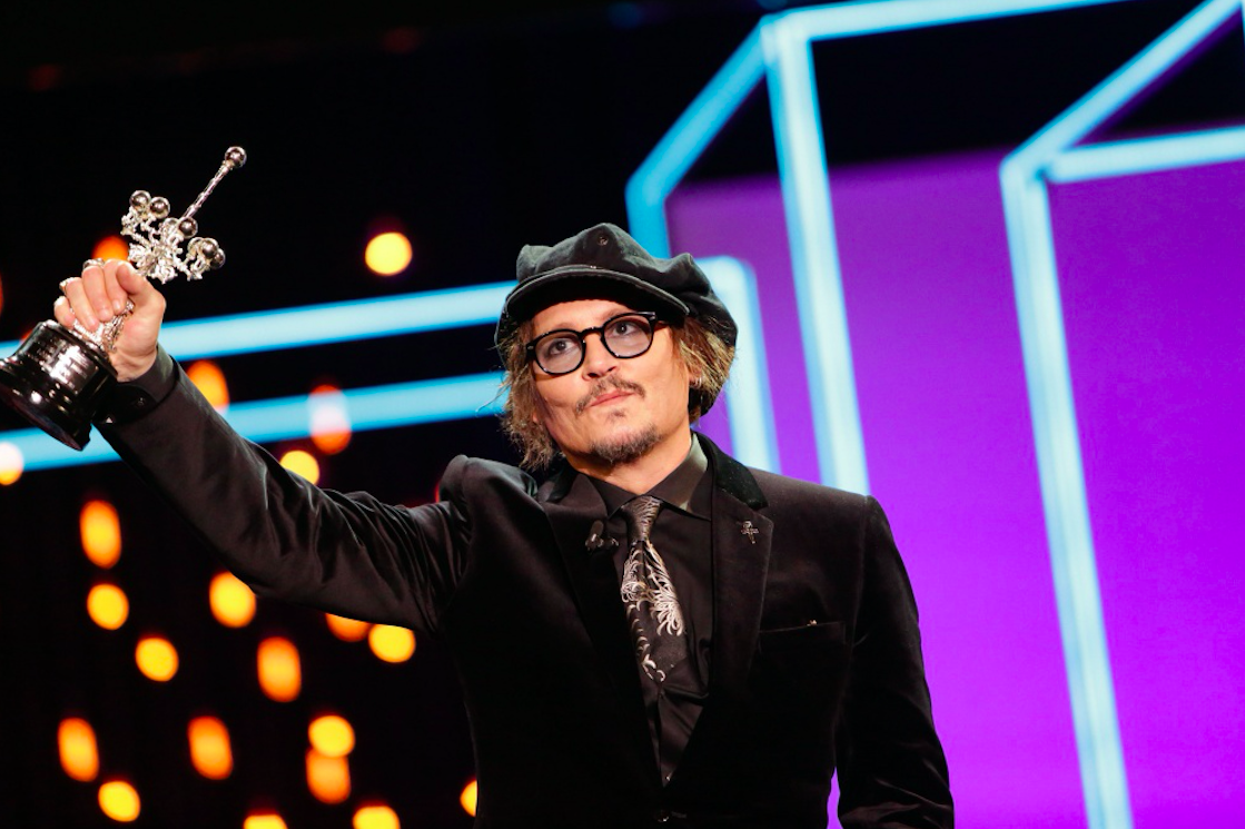 Johnny Depp recibe el Premio Donostia en reconocimiento a toda su carrera