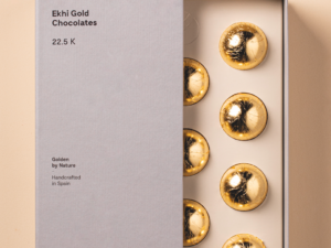 El primer bombón de oro de molde del mundo ha sido creado en Navarra