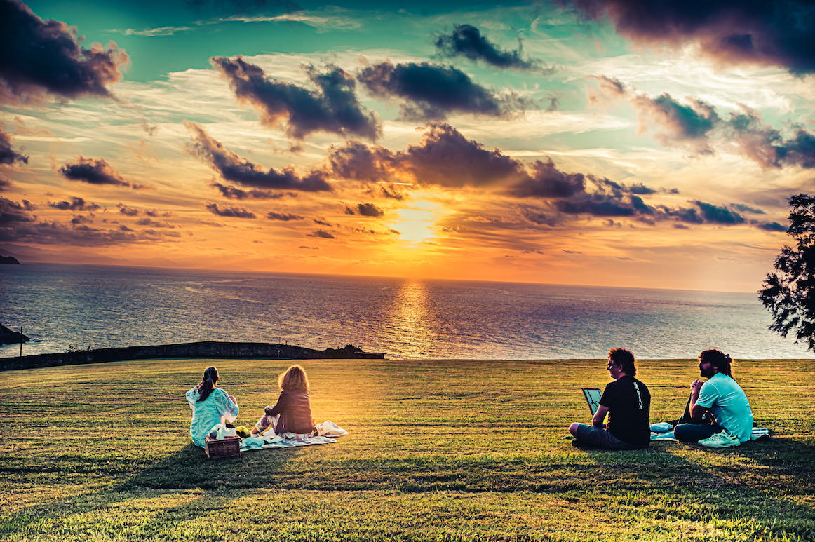 Luxury picnics and sunsets overlooking the sea