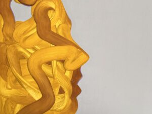 Iñigo Manterola: el artista vasco presenta una nueva serie titulada ‘Retratos Trazo’, creando mediante un brochazo aparentemente aleatorio un retrato